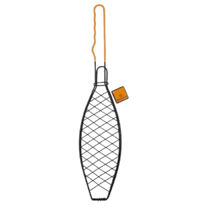 BÄKKJARD Fish Grilling Basket with PVC Handle, Stainless Steel, 57x37x12 cm