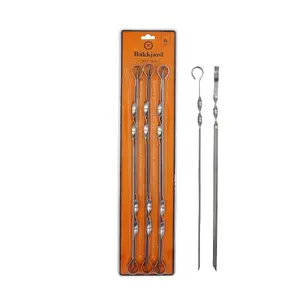 BÄKKJARD V-Shaped Stainless Steel Grill Skewers, 45 cm, 1.4 mm, 6 Pieces