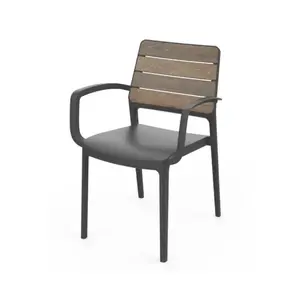 Dārza kŗesls Deco Porto Armchair valrieksts/pelēks