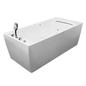 Freestanding spa bathtub with hydromassage AMO-1805 170x80x58 cm