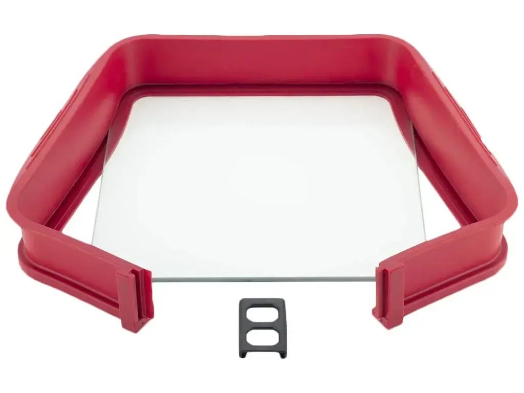 Kamille 7759 Silicone Baking Dish with Glass Bottom Photo 2