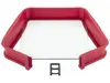Kamille 7759 Silicone Baking Dish with Glass Bottom Photo 2