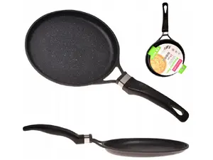 Kamille 4475 Pancake Pan, 24 cm, Cast Aluminum, Non-Stick Coating
