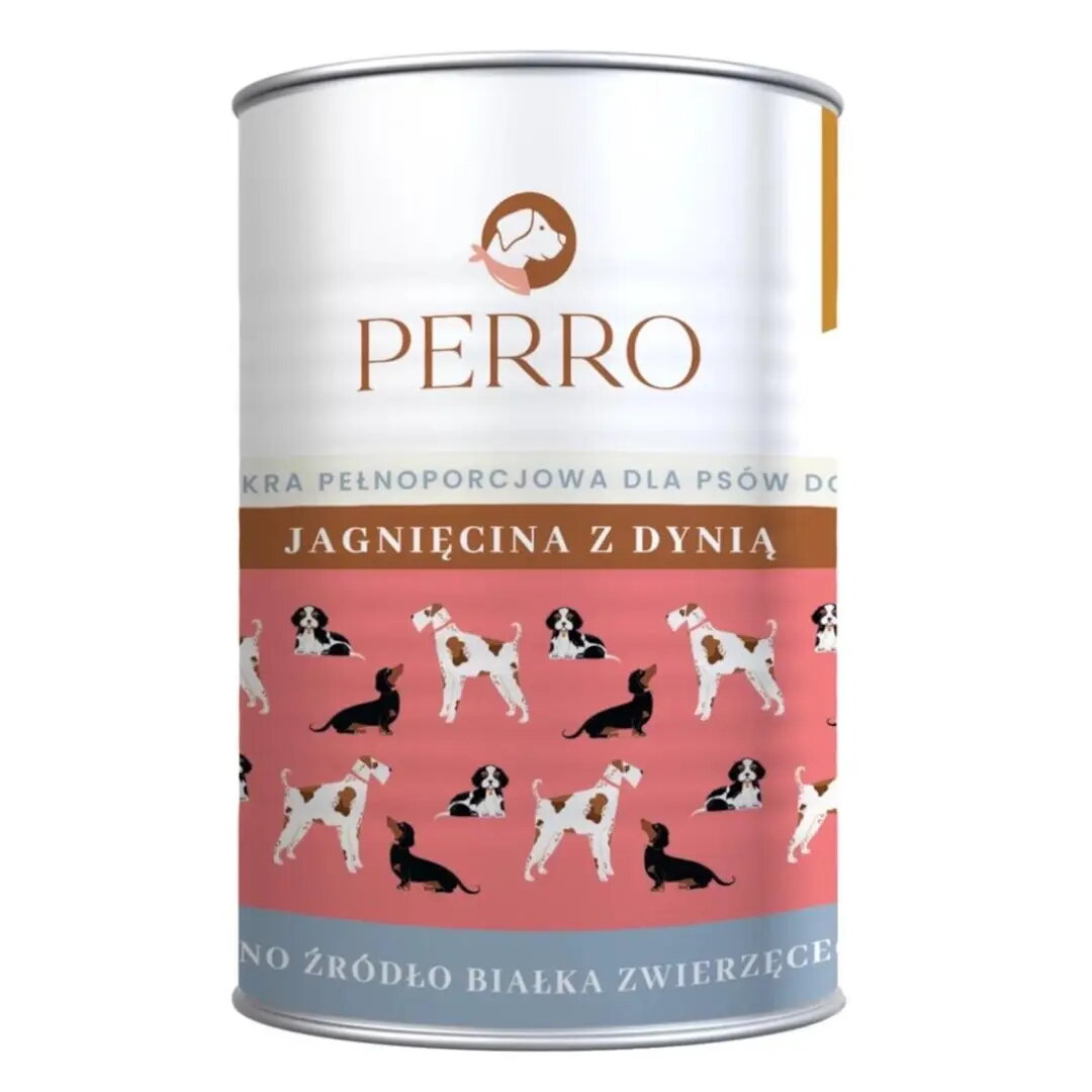 PERRO mitrā suņu barība ar jēra