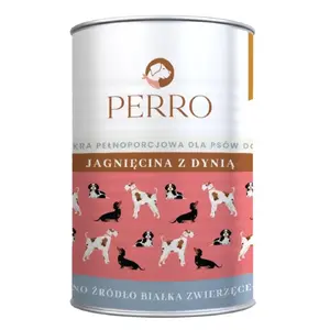 PERRO mitrā suņu barība ar jēra gaļu un ķirbi 400g
