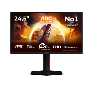 AOC 25G4KUR spēļu monitors 24.5" Full HD Fast IPS 400Hz 1ms