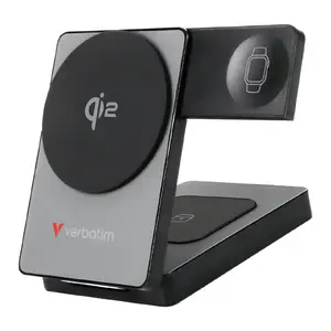 Внешний аккумулятор Verbatim Charge 'n' Go Qi2 5000 мАч, 20 Вт, Power Delivery 3.0, беспроводная зарядка, серый