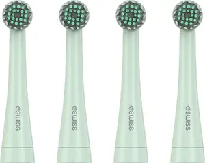 4Swiss ST216 Electrosonic Care+ Rotating Toothbrush Heads, Mint, 4-Pack