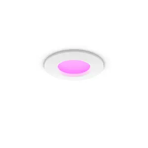 Philips Hue White and Colour Ambiance Slim Downlight S Smart LED Light, 10.5W, Bluetooth and Zigbee