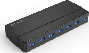 HUB USB Orico HUB 7-portowy USB-A 3.0 - czarny