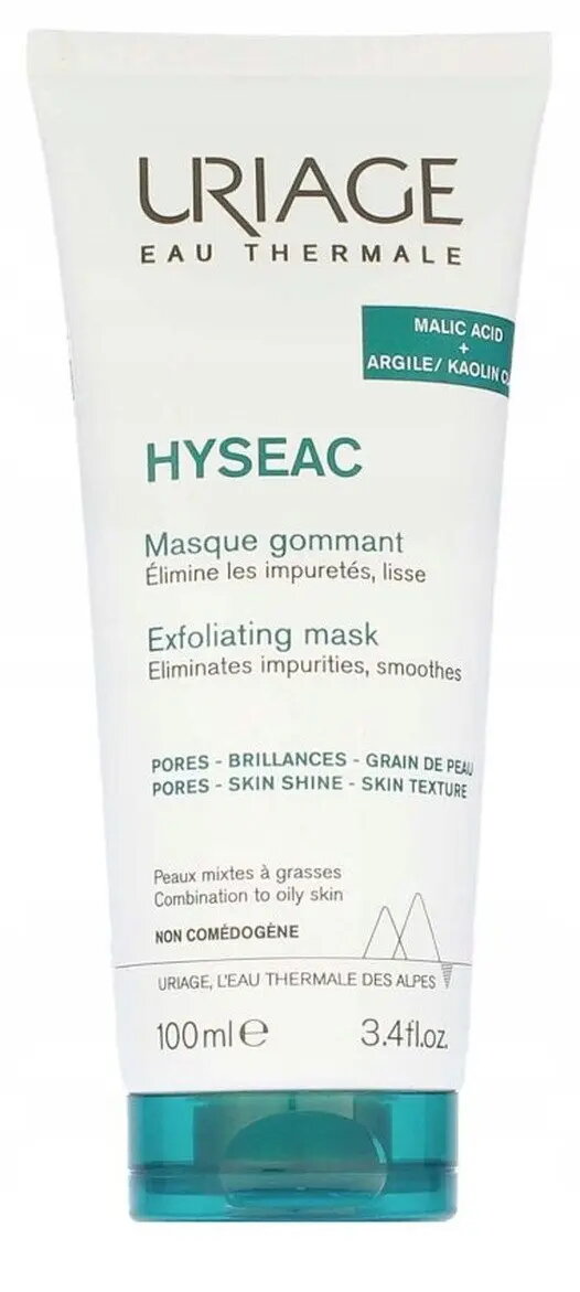 Uriage Hyseac pīlinga sejas maska kombinētai