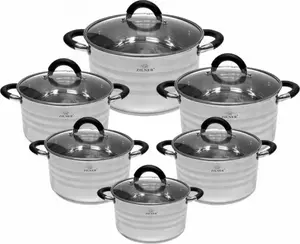 Zilner ZL-8110 12-Piece Stainless Steel Cookware Set