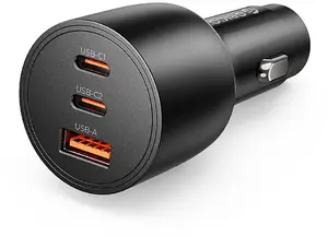 ORICO PowerLink Car Charger 165W with 1x USB-A and 2x USB-C Ports - Black