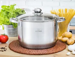 Zilner ZL-7308 nerūsējošā tērauda katls 8.2L 26cm ar 5 slāņu dibenu