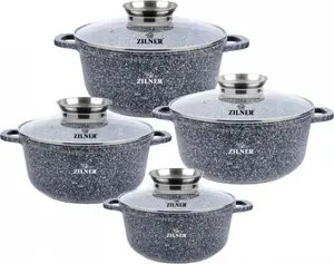 Zilner ZL-8532 Marble Pot Set, 4 Pieces, 16/20/22/26 cm