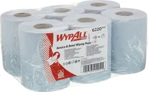 Kimberly-Clark Wypall Reach Centerfeed Paper Towels, Blue