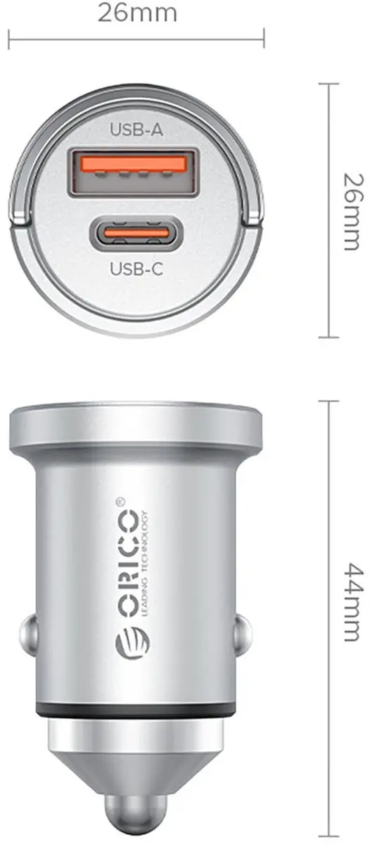 Orico MiniRing Pro automašīnas lādētājs 45W