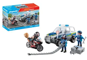 PLAYMOBIL 71811 Police in Search of a Criminal Action Playset