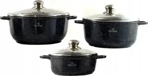 Zilner ZL-7020 Marble Pot Set, 3-Piece