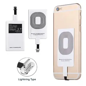 Riff Universal Ultra Slim QI Wireless Charger Receiver For iPhone 5 5S 5SE 5C 6 6 Plus 6S 6S Plus 7 7 Plus iPod Touch iPad Mini