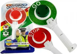 LEAN Sport Police Stop Sign with Light, Double-Sided