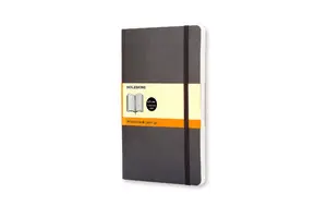 Moleskine QP616 A5 Notebook, 192 Sheets, Lined, Black