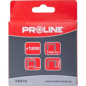 Proline 55812 Type A/53 Staples 12mm, 1200 Pieces