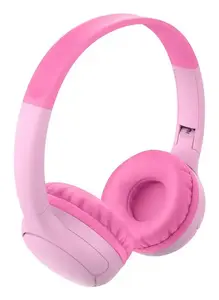 Belkin Soundform Mini 2 Wireless On-Ear Headphones for Kids with Bluetooth, Wired and Wireless Connectivity, Pink