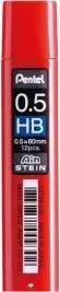 Pentel AinStein HB Lead Refills for Mechanical Pencils, 0.5mm