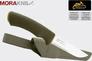 Morakniv Bushcraft Forest Stainless Steel Fixed Blade Knife Olive Green