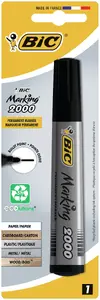 BIC Marking 2000 Ecolutions Permanent Marker, Bullet Tip, Black