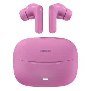 Streetz T120-PNK Беспроводная наушники-гарнитура True Wireless Stereo In-ear Bluetooth Розовый со встроенным микрофоном и портом USB Type-C