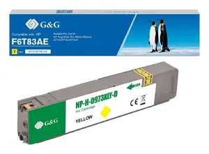 Совместимый струйный картридж G&G 16480 желтого цвета для принтеров HP