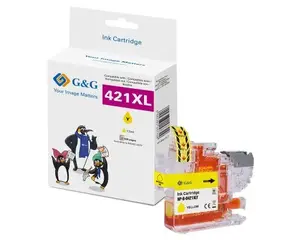 Совместимый струйный картридж G&G 20558 повышенной емкости, желтый для Brother