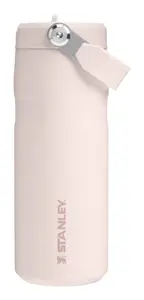 Stanley 1913 IceFlow Flip Straw 2.0 dzeramā pudele, 470 ml, nerūsējošais tērauds, rozā kvarca krāsā