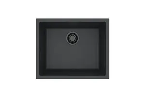 Omni 30 G90 Kitchen Sink with Syphon, Black
