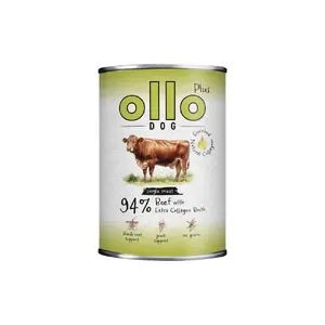 OLLO Plus Collagen Mono Beef mitrā suņu barība, 800 g