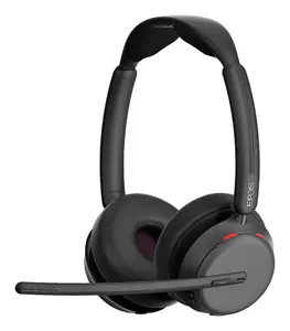 EPOS IMPACT 1000 uzliekamas Bluetooth austiņas ar ANC, BTD 900c adapteri un AI trokšņu slāpēšanu