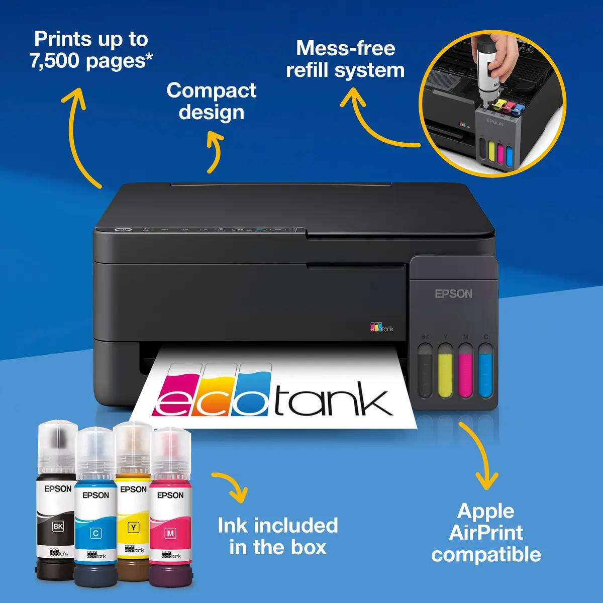 Epson EcoTank ET-2910 Inkjet Multifunction Printer Photo 2