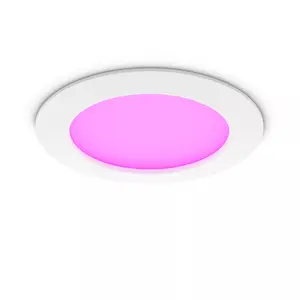 Philips Hue White and Color Ambiance Slim Recessed Light, 14W, Bluetooth and Zigbee