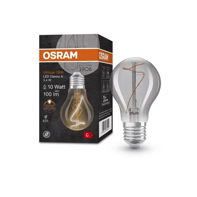 OSRAM LEDVANCE LED spuldze E27 3.4W 1800K Photo 3