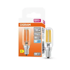 Светодиодная лампа Osram T26, E14, 4.9 Вт, 730 лм, 4000K
