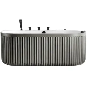 Отдельно стоящая пристенная спа-ванна AMUE A005GW с гидромассажем