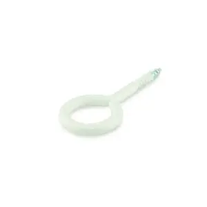 EYE SCREW 20X10X3,3X14 WHITE/ 4PCS