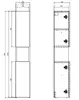 Cersanit Atrato Cashmere Bottom Cabinet Column Photo 2