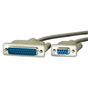 ROLINE Serial Printer Cable, DB9 Female to DB25 Male, 3 m
