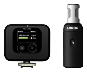 Shure MoveMic 88+ Melns Interviju mikrofons
