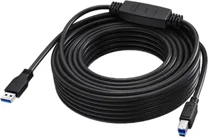 Активный кабель Vision TC 15MUSB3.0+/BL USB 3.2 Gen 1 USB-C — USB-B 15 м 5 Гбит/с