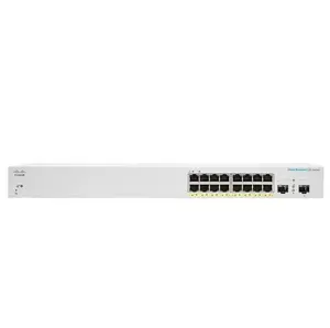 Управляемый коммутатор Cisco CBS220-16P-2G L2 Gigabit Ethernet с 16 портами PoE+ и 2 портами SFP