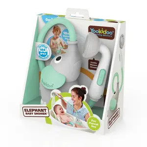 Игрушка для ванной Yookidoo 40212 Elephant Baby Shower, серо-бирюзовая